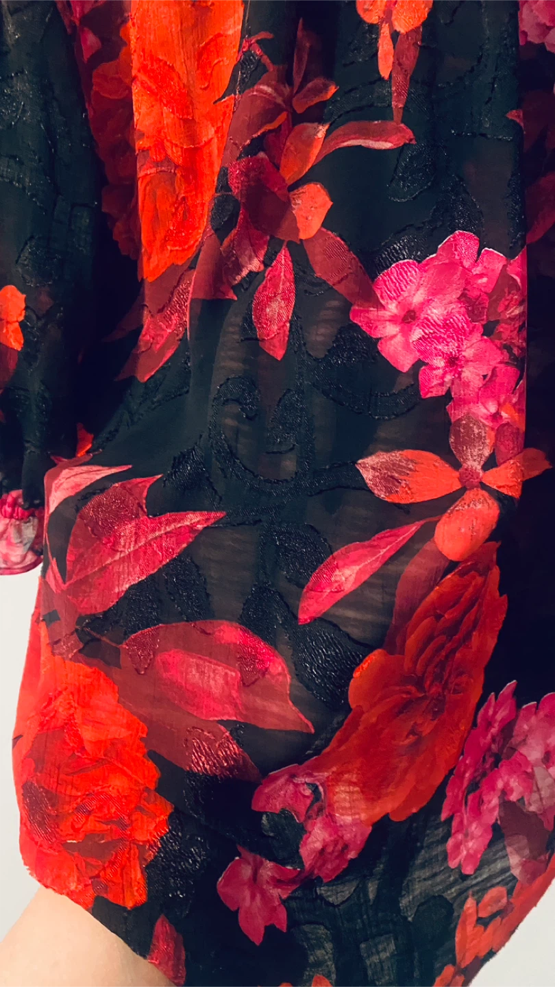 QVC Susan graver new sheer button down blouse - photo 2