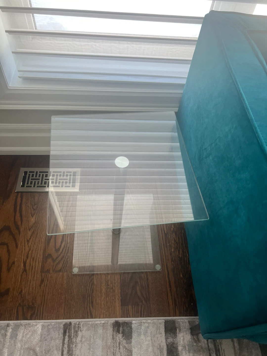 Glass and Chrome Side Table - photo 2