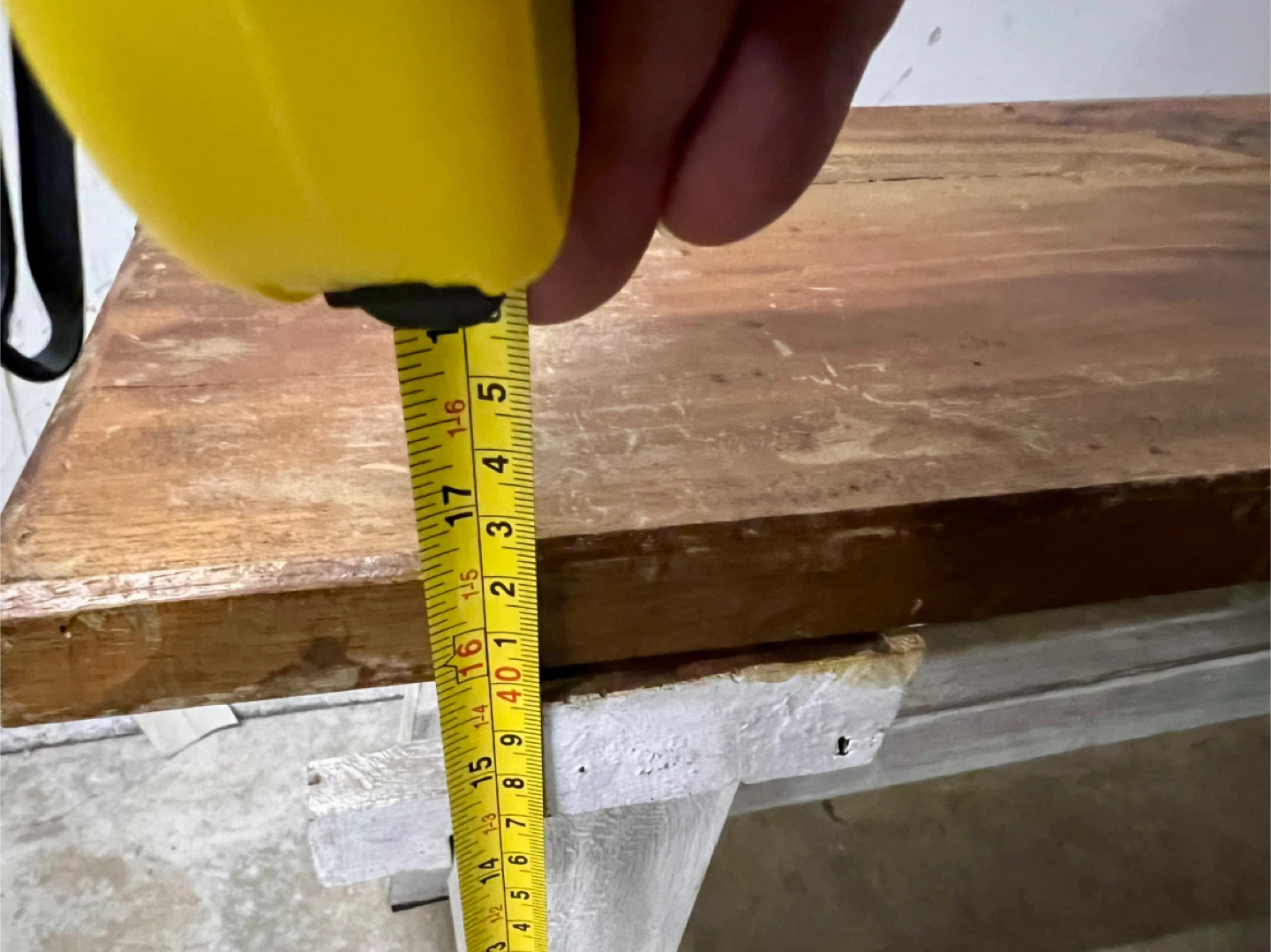 Wooden vintage style bench - photo 2