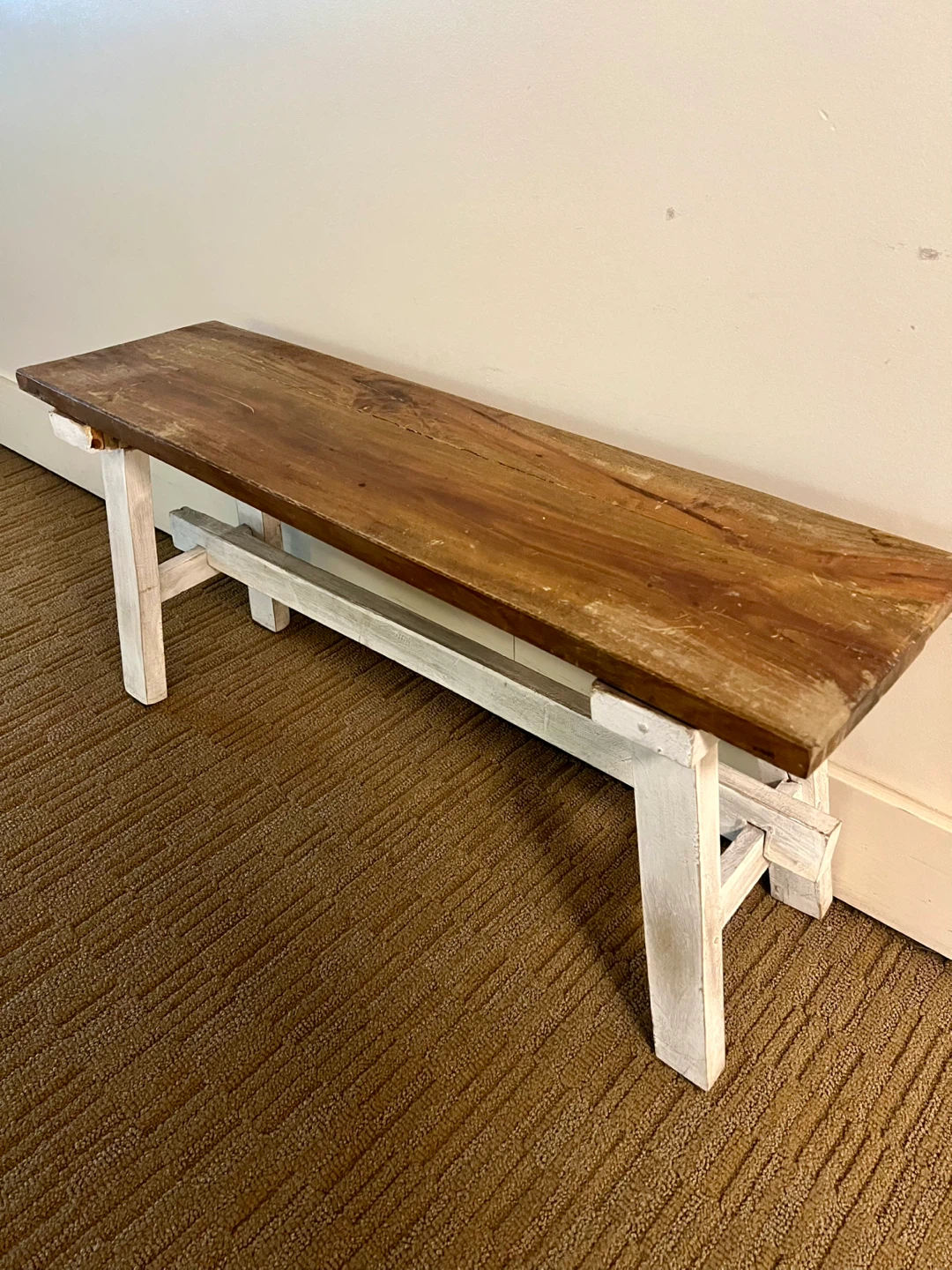 Wooden vintage style bench
