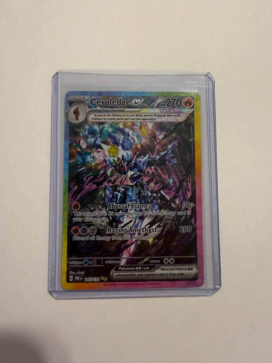 Pokemon TCG Ceruledge EX Card