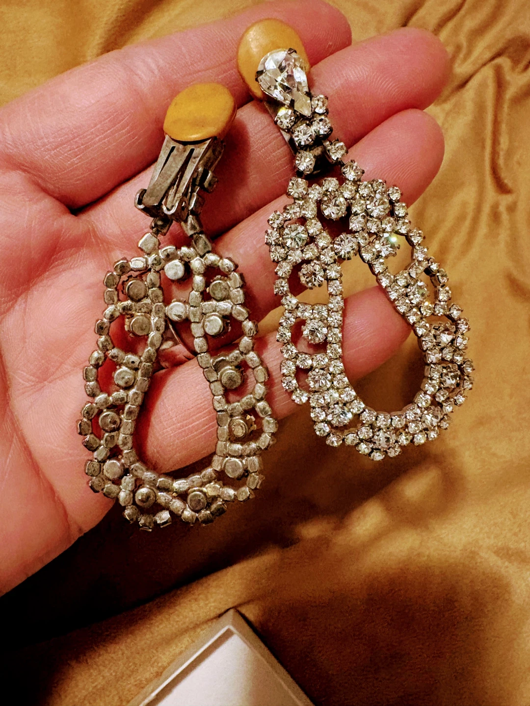 Rhinestone Clip-On Chandelier Earrings - photo 4