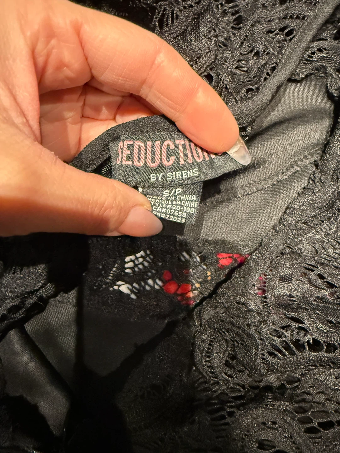 Seduction by Sirens Black Lace Dress Size S/P - photo 3
