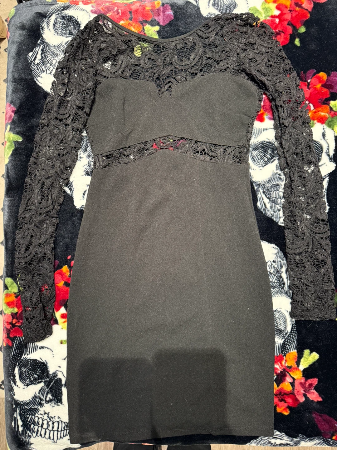 Seduction by Sirens Black Lace Dress Size S/P