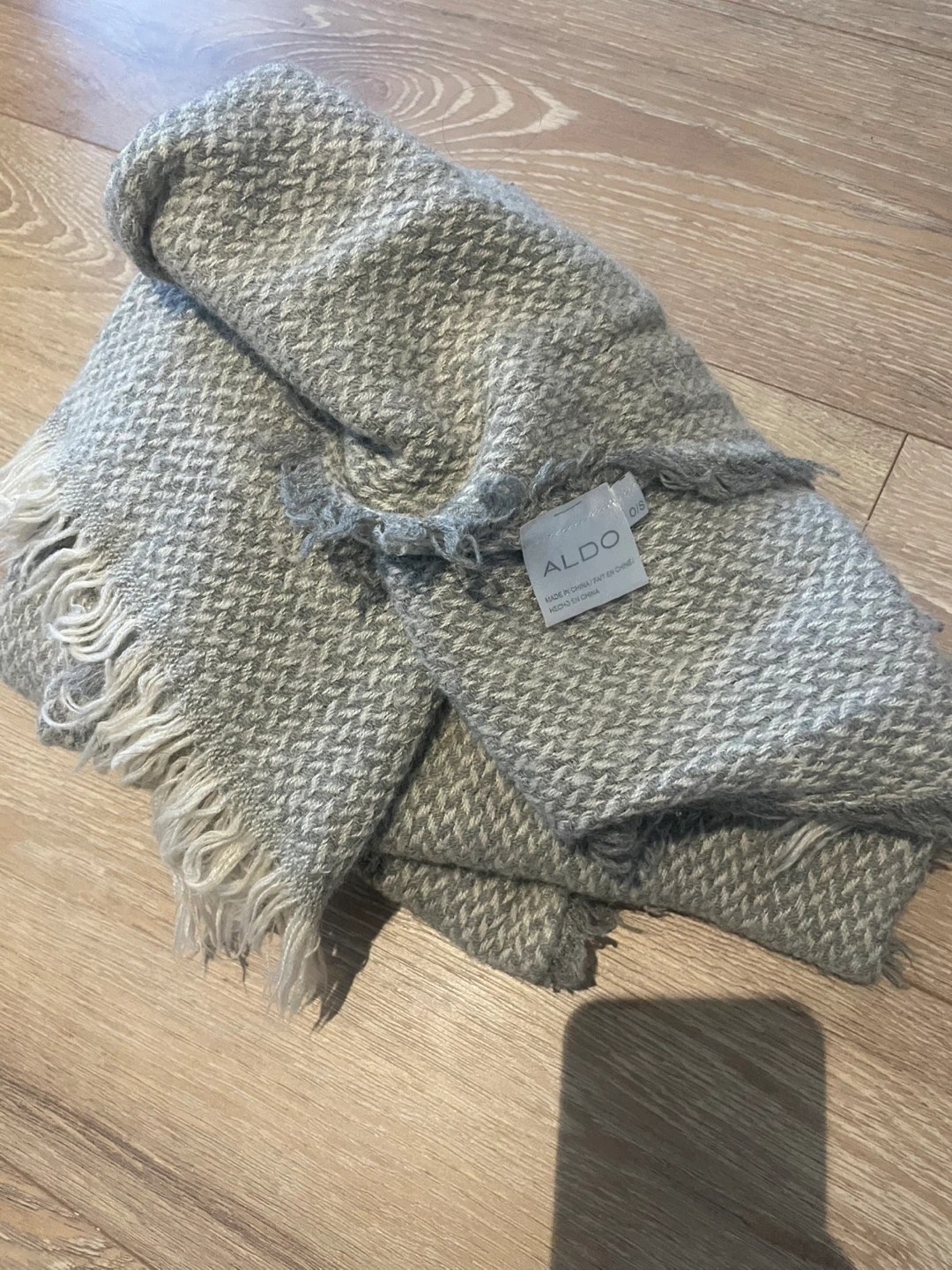 ALDO Grey Woven Scarf