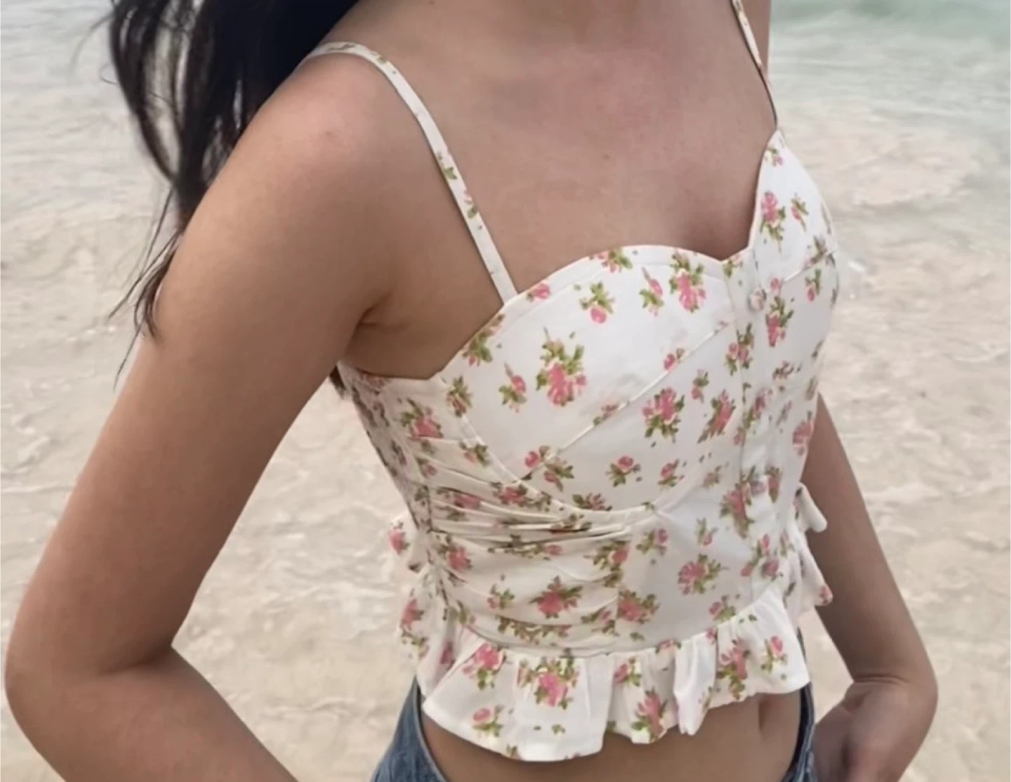 Floral Bustier Corset Top