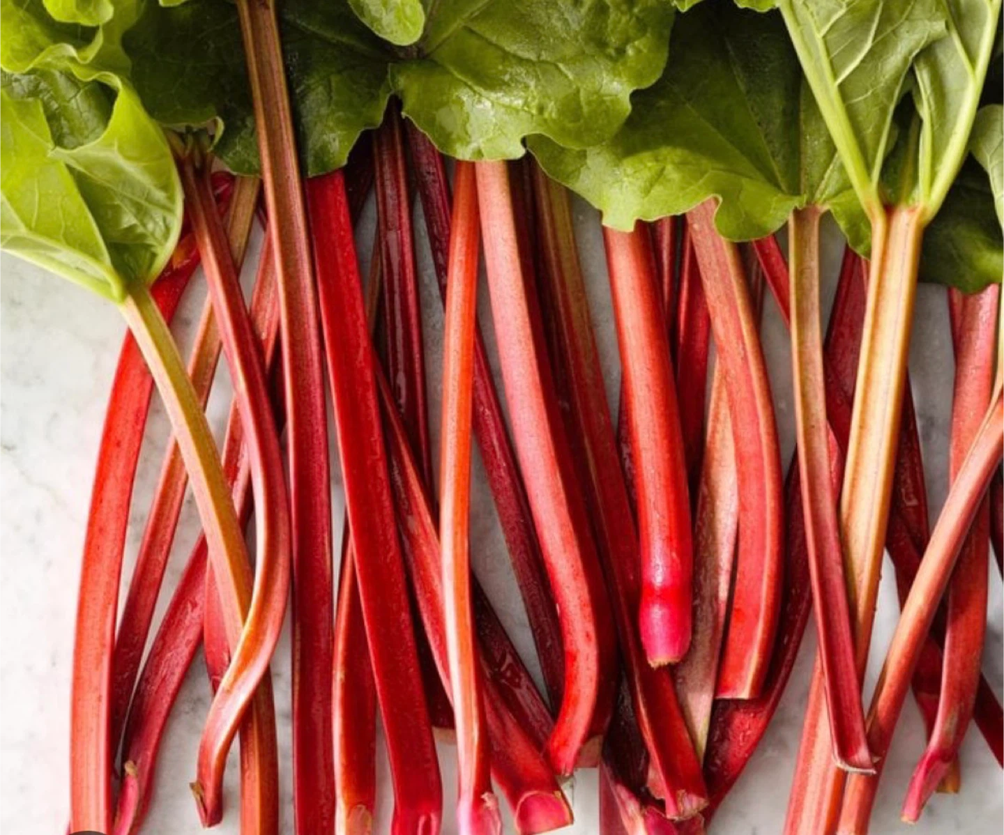 Frozen rhubarb chopped from last spring