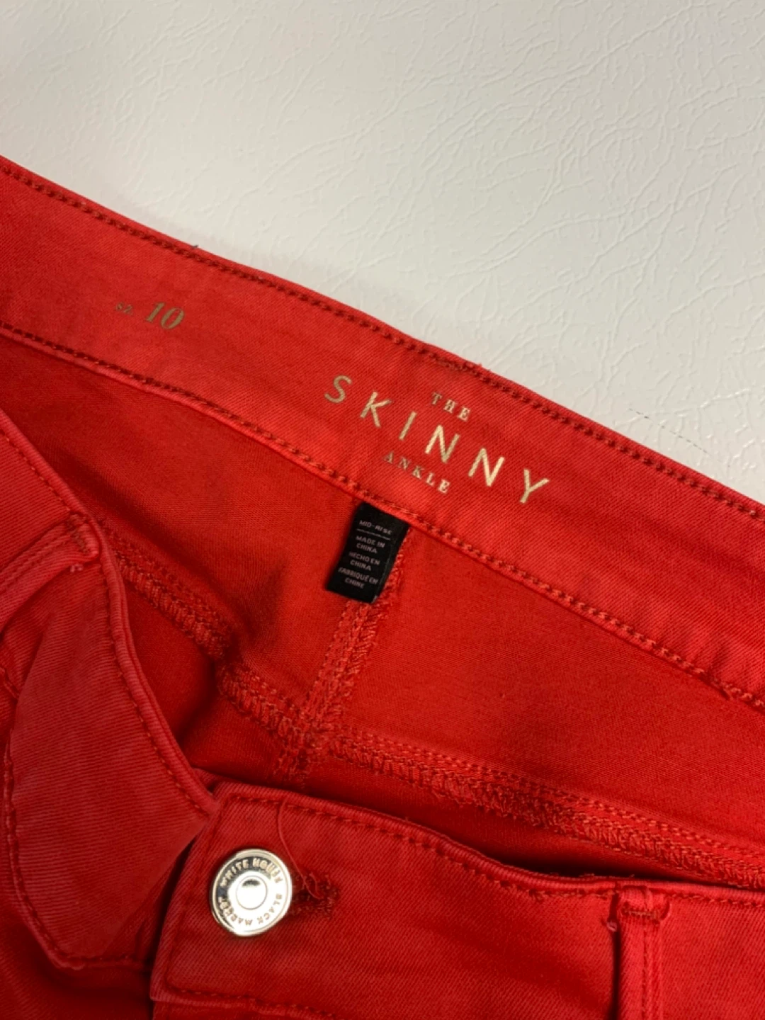 White House Black Market Red Jeans - photo 4