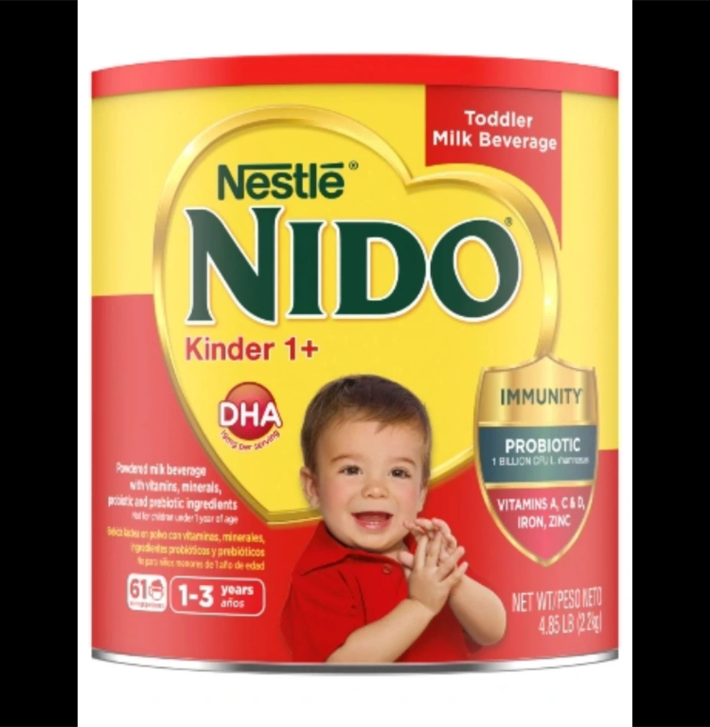 Nestle Nido Kinder 1+ Toddler Milk Beverage Powder - 4.85 LB
