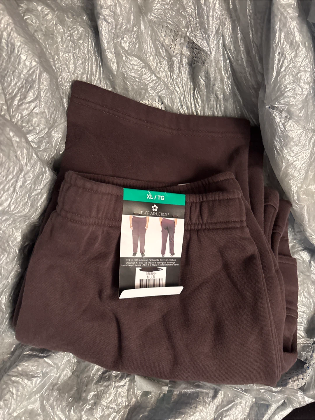 Tuff Athletics Men's XL/TG Sweatpants Brown