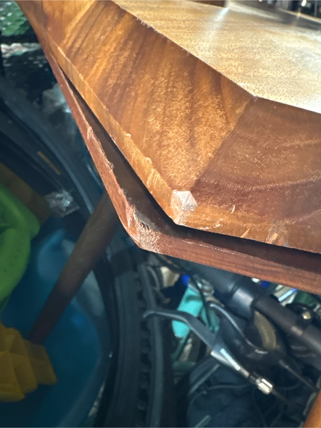 2 Hexagon End Tables - Wood - photo 3