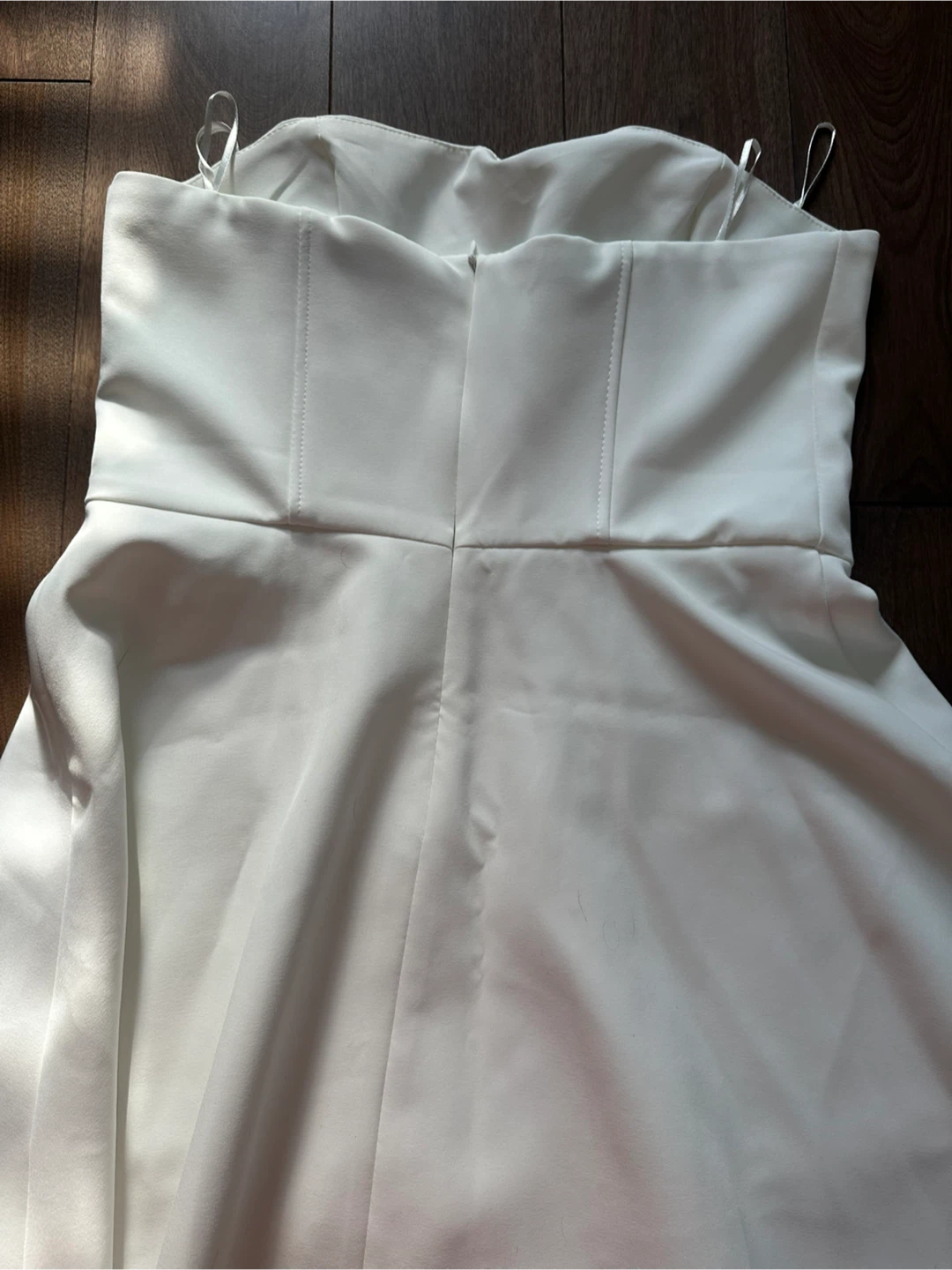New Zara White Strapless Dress - photo 3