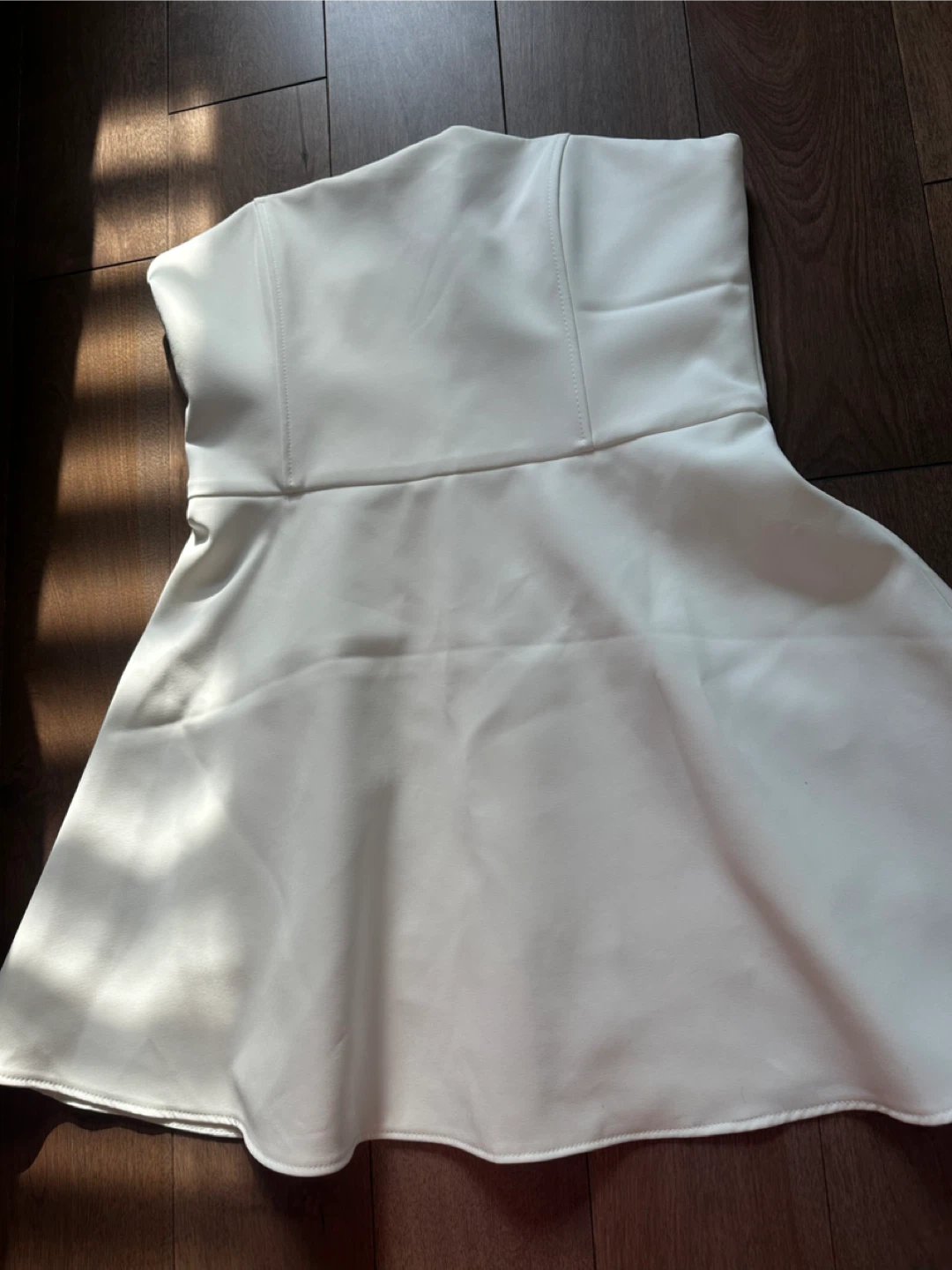 New Zara White Strapless Dress - photo 2