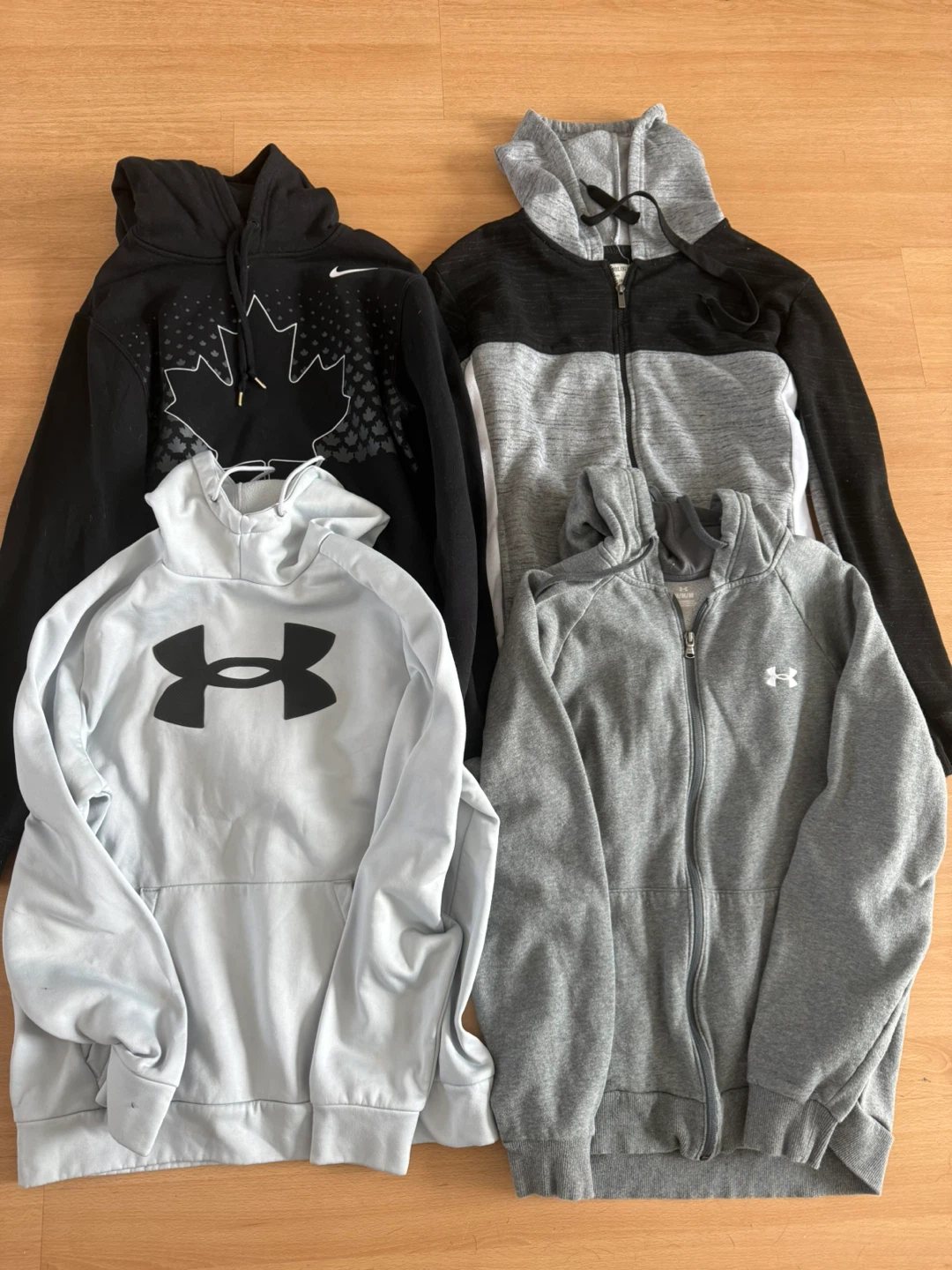 EUC Bundle of 4 Men’s Hoodies: Nike, Under Armour & more