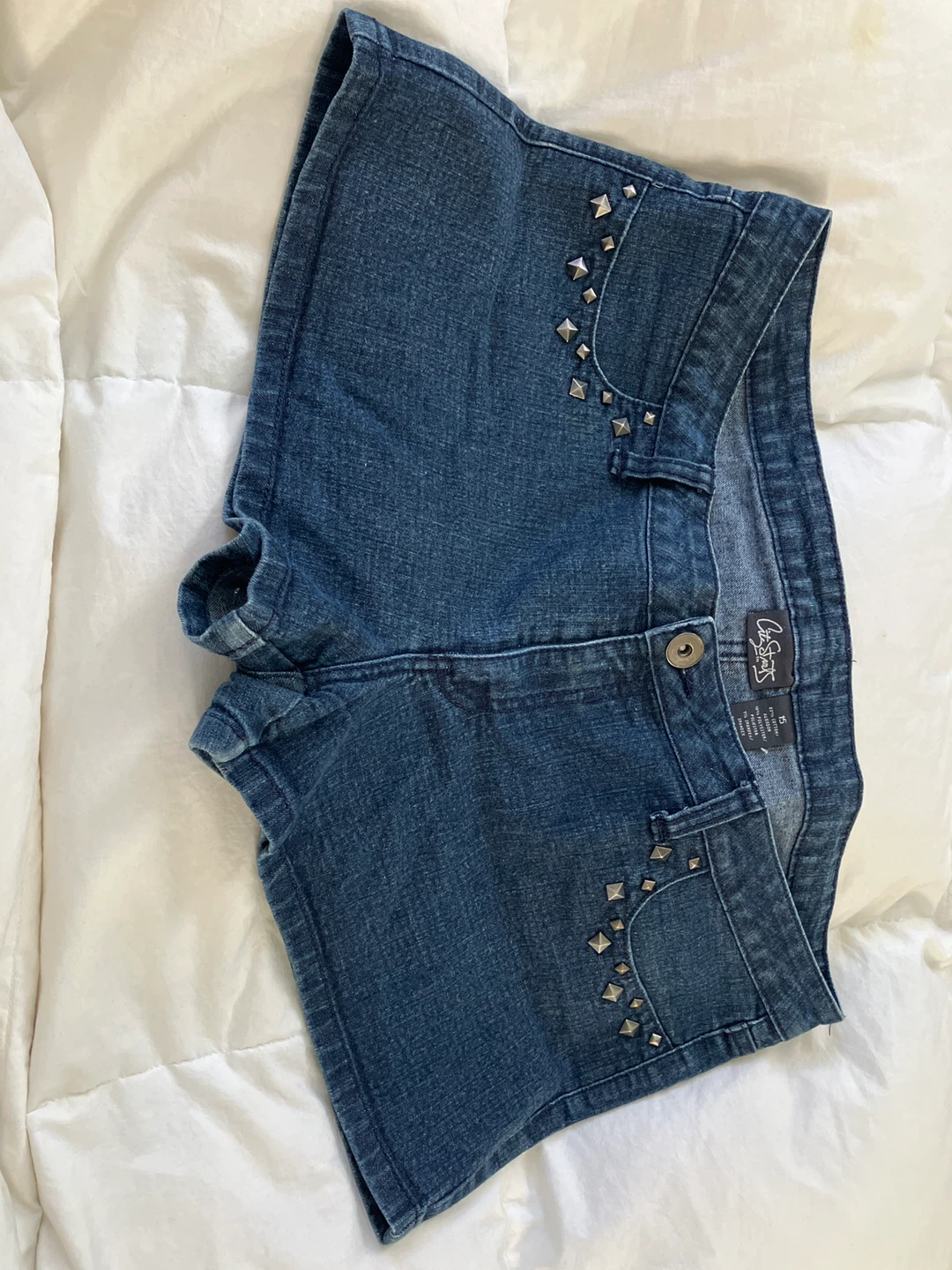 City Sports Studded Denim Shorts