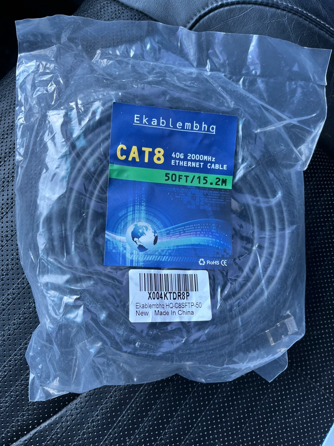 Ekablembhq CAT8 Ethernet Cable 50FT