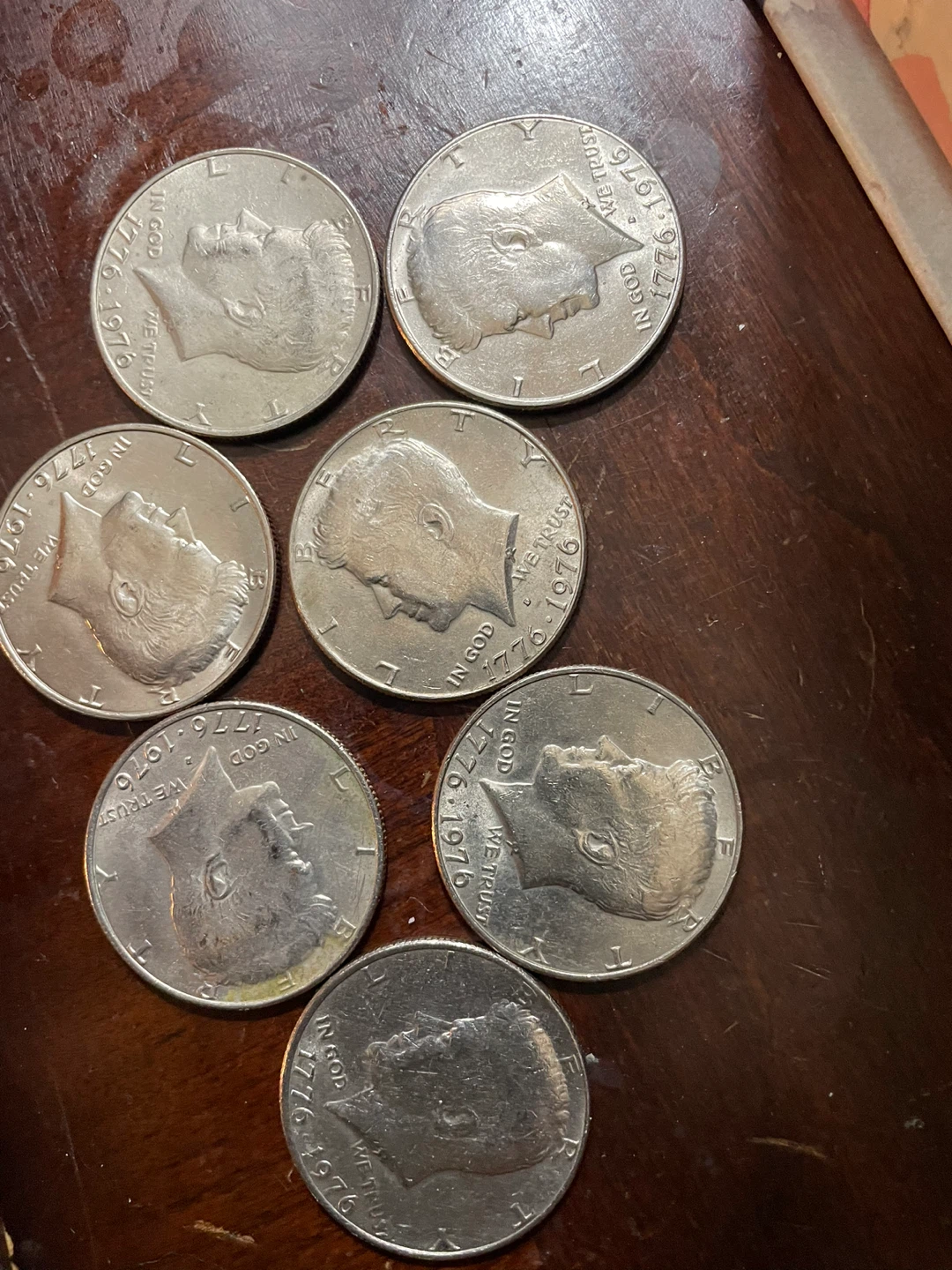 1976 Kennedy Half Dollars (Set of 7)