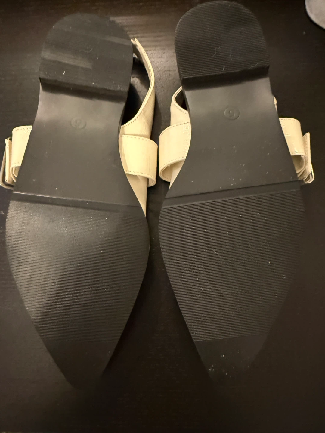 Tu Woman Cream Slingback Pointed Toe Flats Size 5 - photo 2