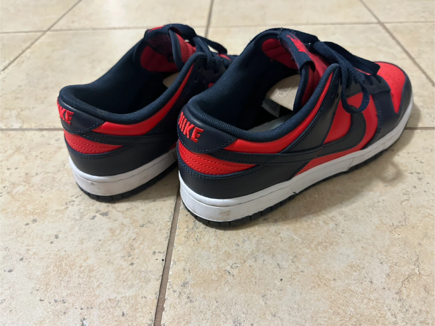 Nike Dunk Low Red Navy Sneakers - photo 2