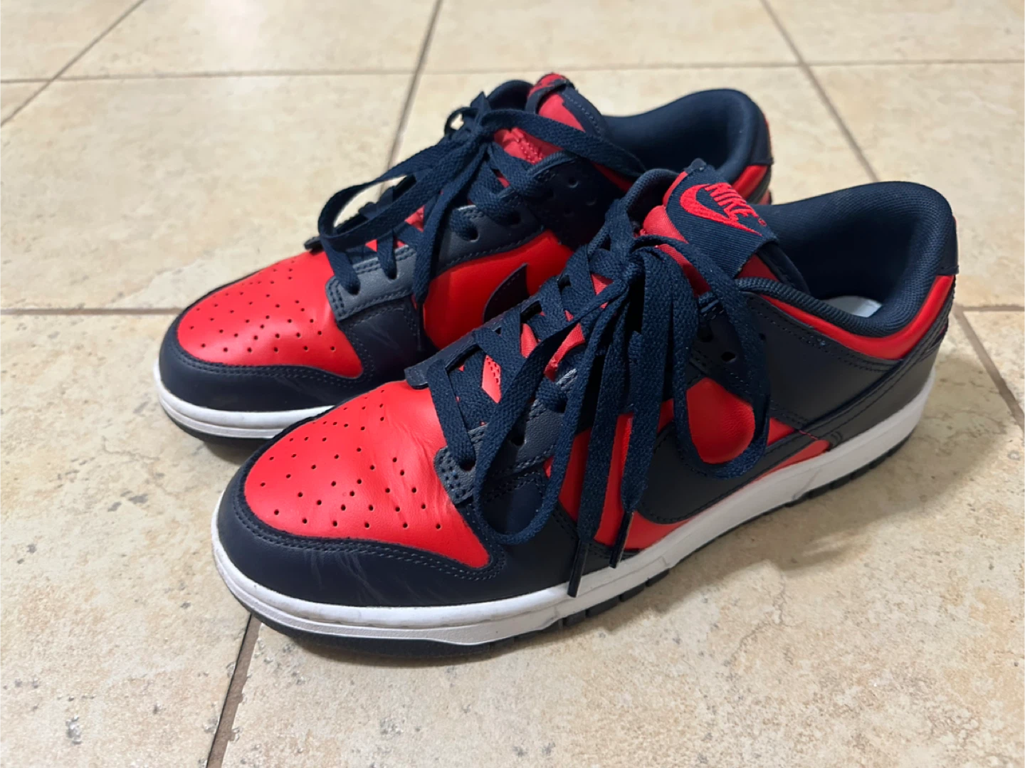 Nike Dunk Low Red Navy Sneakers