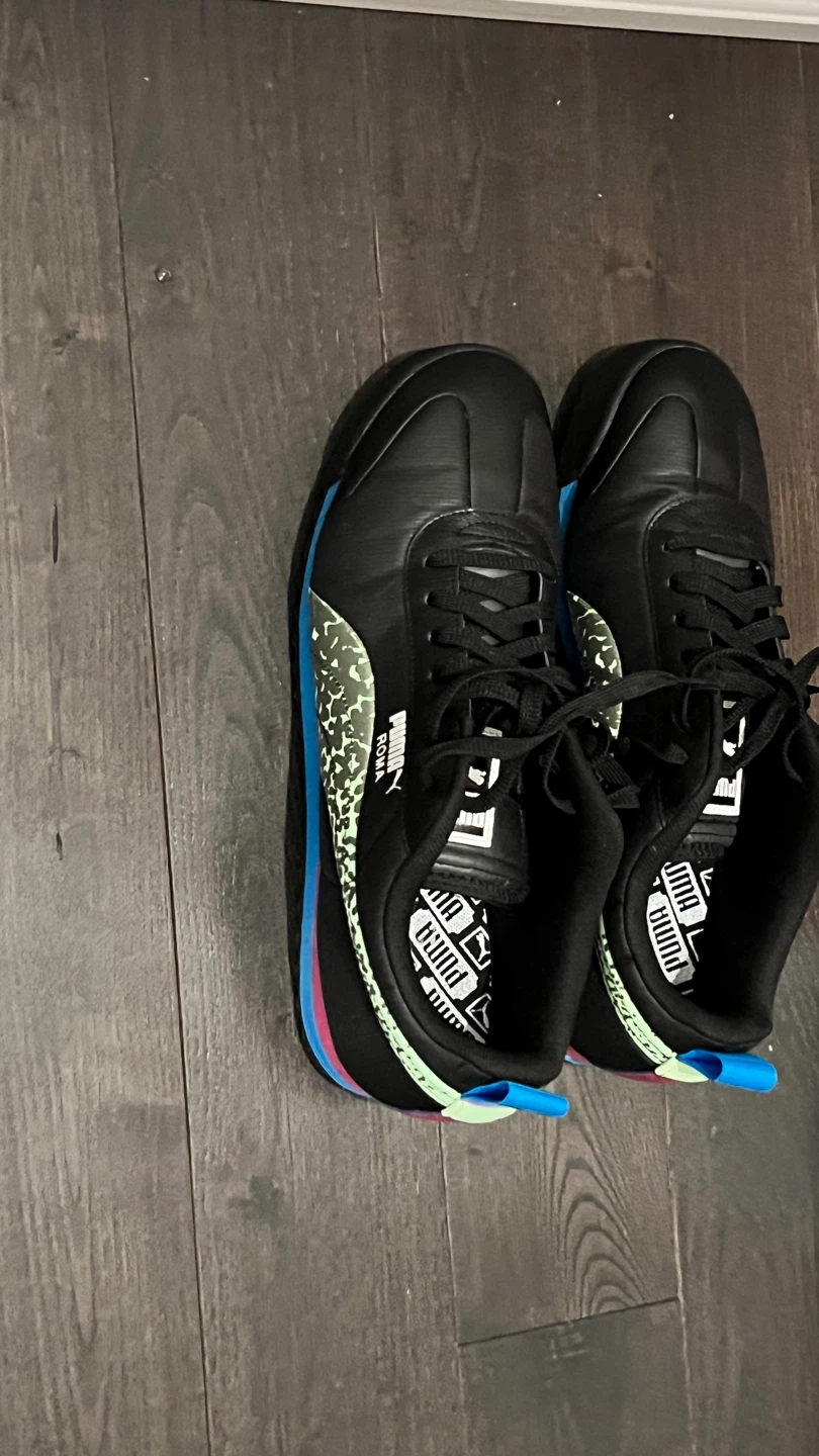 Puma Roma Shoes Black Blue Pink Mint - photo 3