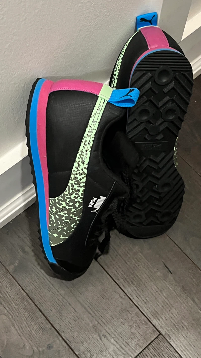 Puma Roma Shoes Black Blue Pink Mint - photo 2
