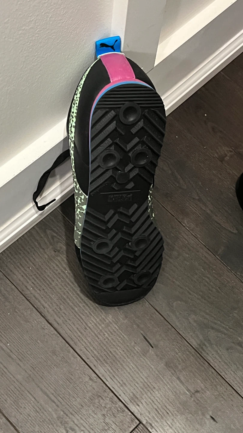 Puma Roma Shoes Black Blue Pink Mint