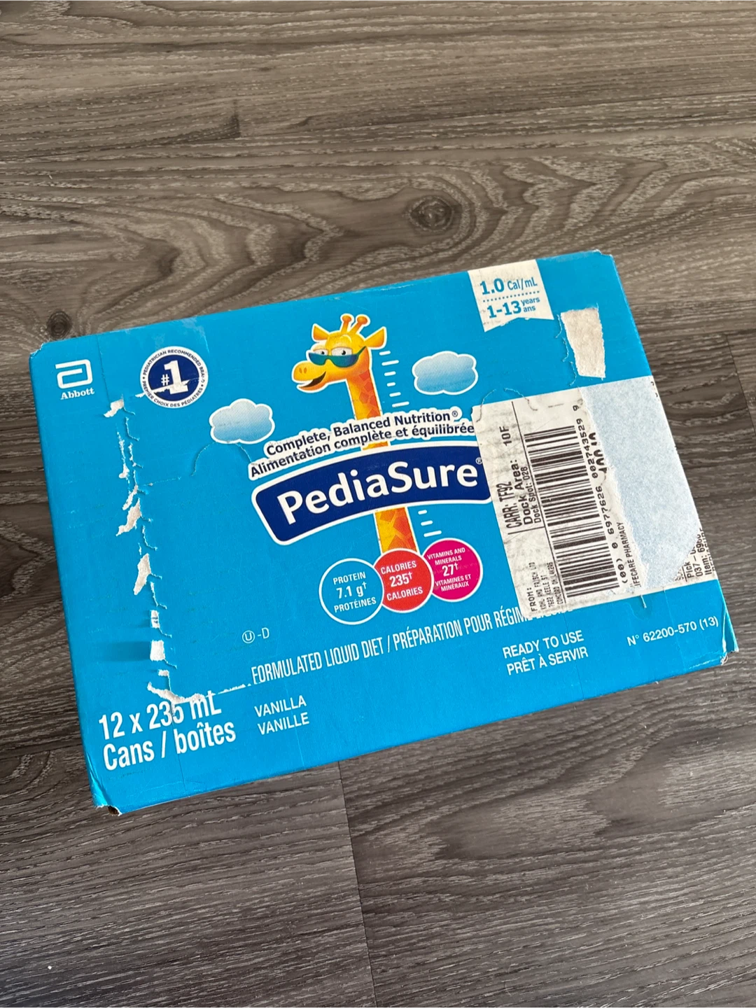PediaSure Vanilla Complete Balanced Nutrition 12 x 235mL Cans