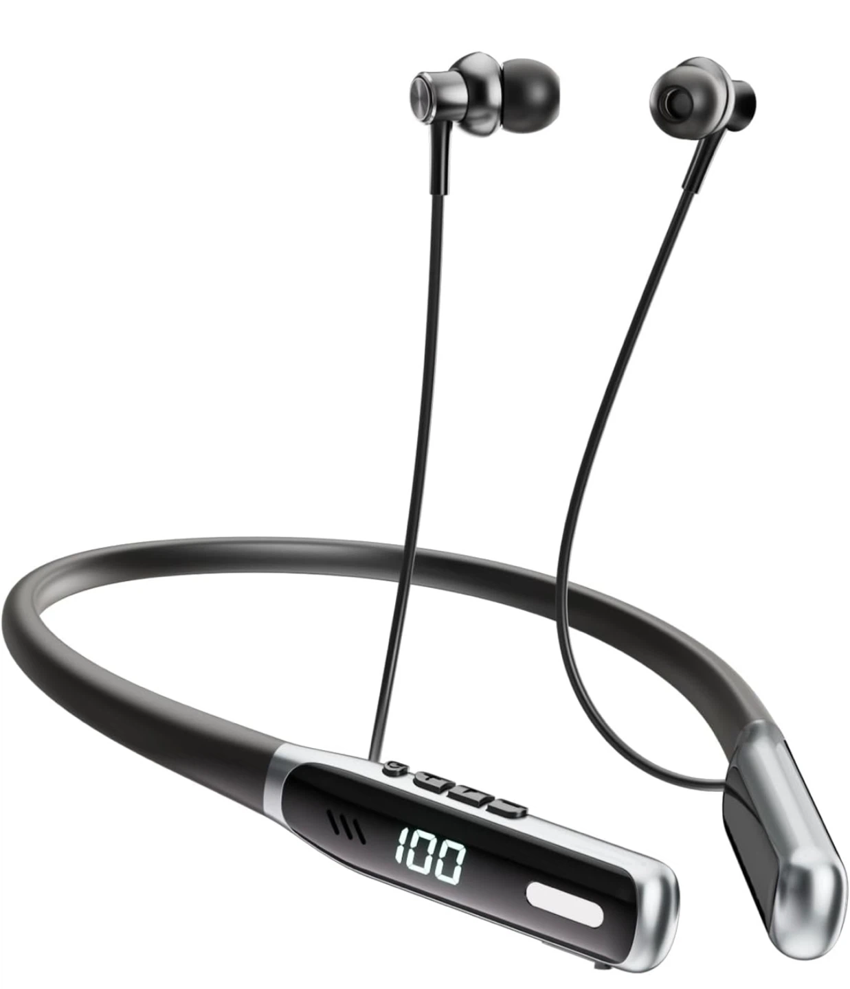 Wireless Neckband Headphones with 80-Hour Playtime