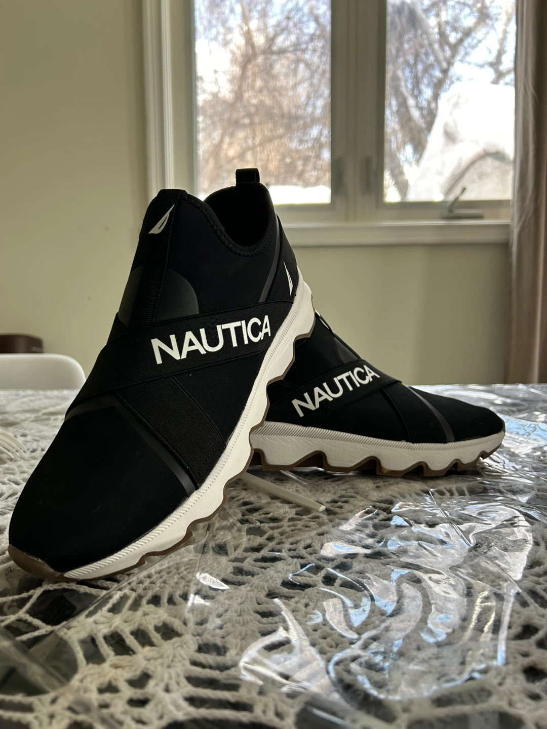 Nautica Brynllee Black Slip-On Sneakers