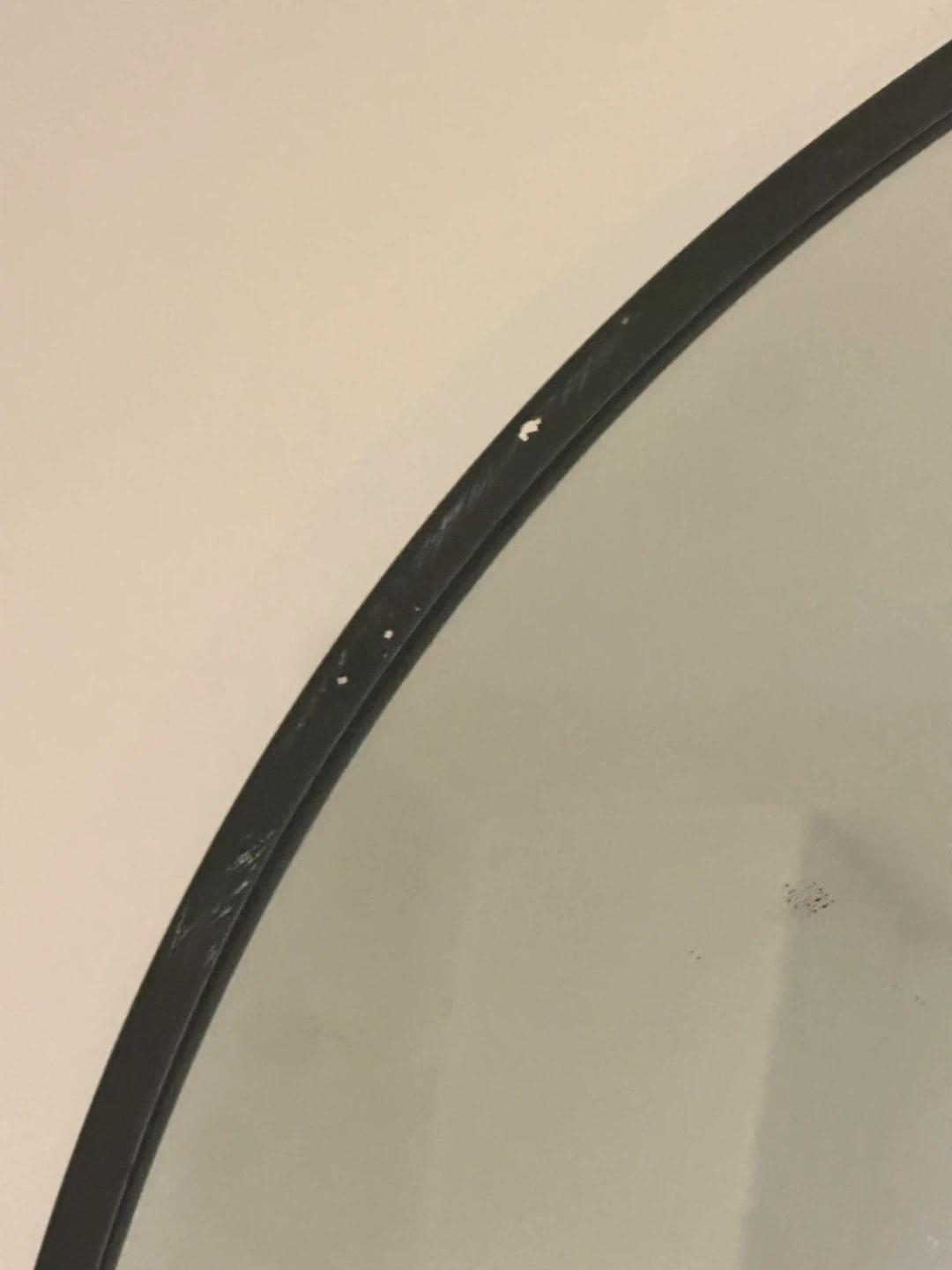 Round  Black Framed Mirror - photo 2