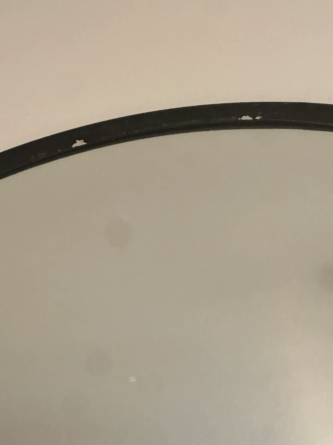 Round  Black Framed Mirror - photo 3