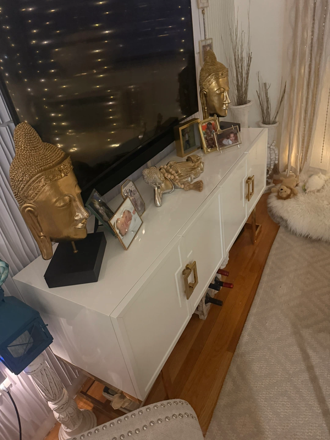 White TV Stand Cabinet - photo 3