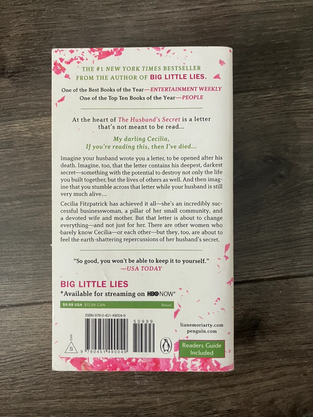 The Husband's Secret by Liane Moriarty Novel - photo 2