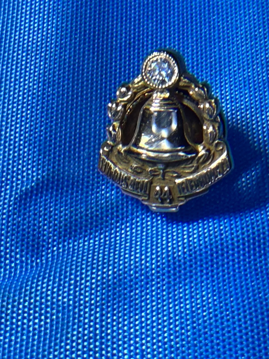 Vintage Illinois Bell 10K Gold Diamond Service Pin Bell 44