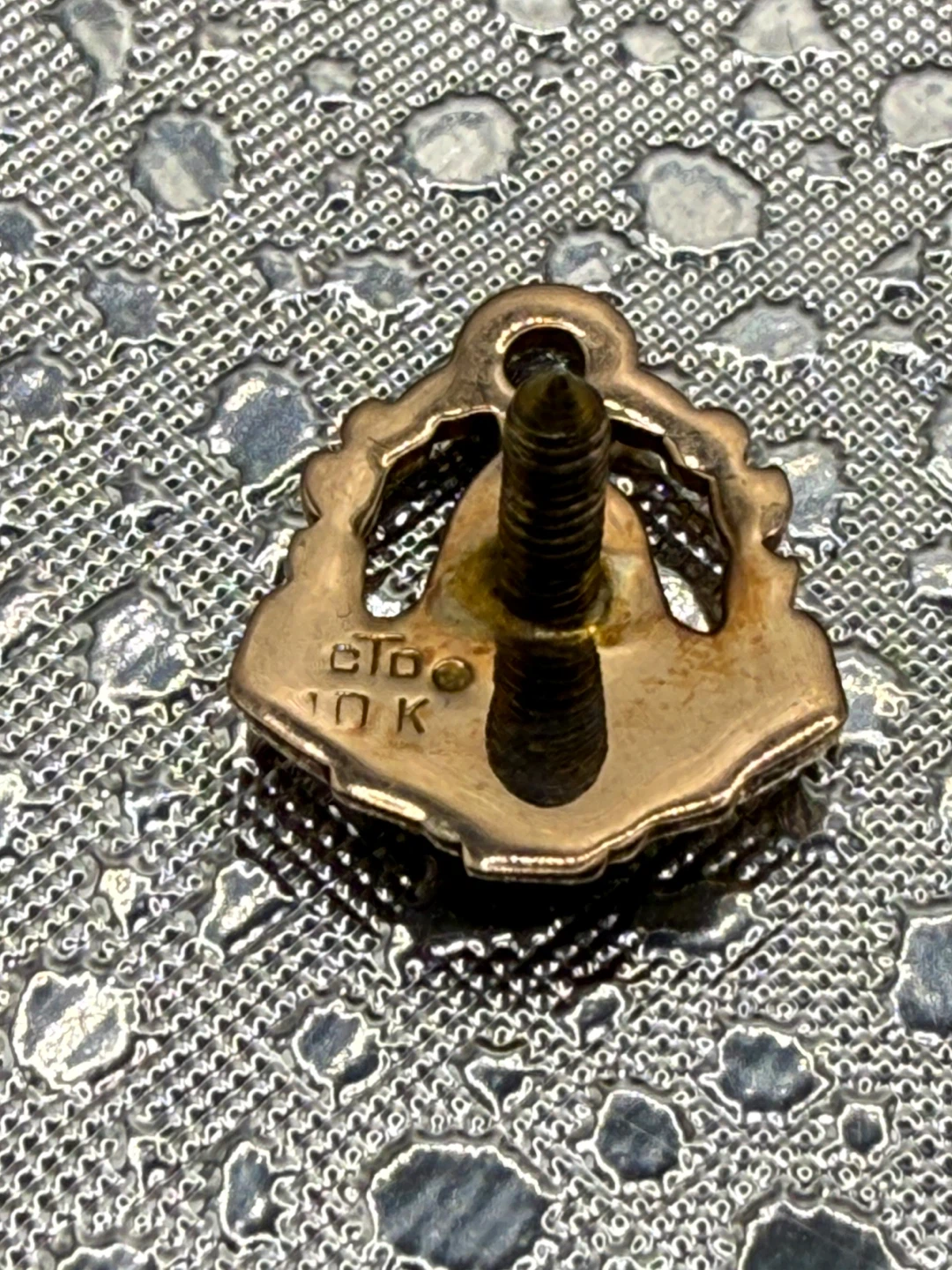 Vintage Illinois Bell 10K Gold Diamond Service Pin Bell 44 - photo 5