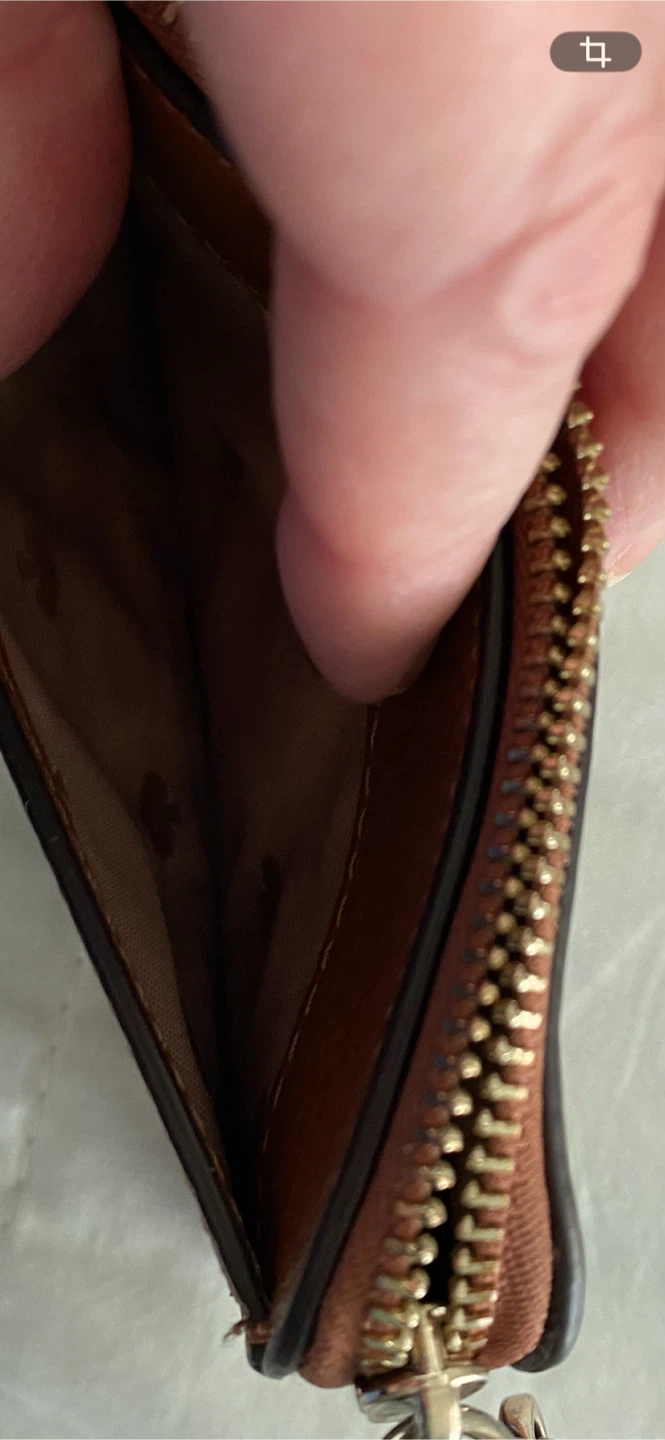 Kate Spade Brown Leather Card Holder Wallet with Wristlet - photo 3