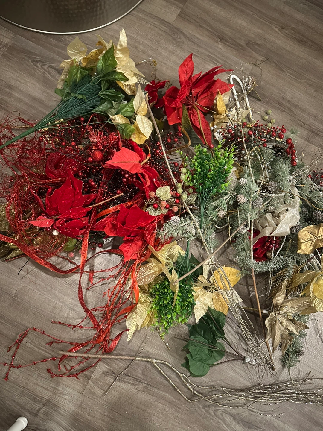 XL Bag of Decorative Holiday Stems, Ribbon, Branches - photo 3