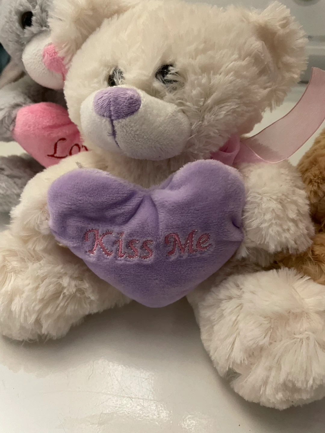 CUTEST PLUSH HEART MESSAGE BEARS - photo 4