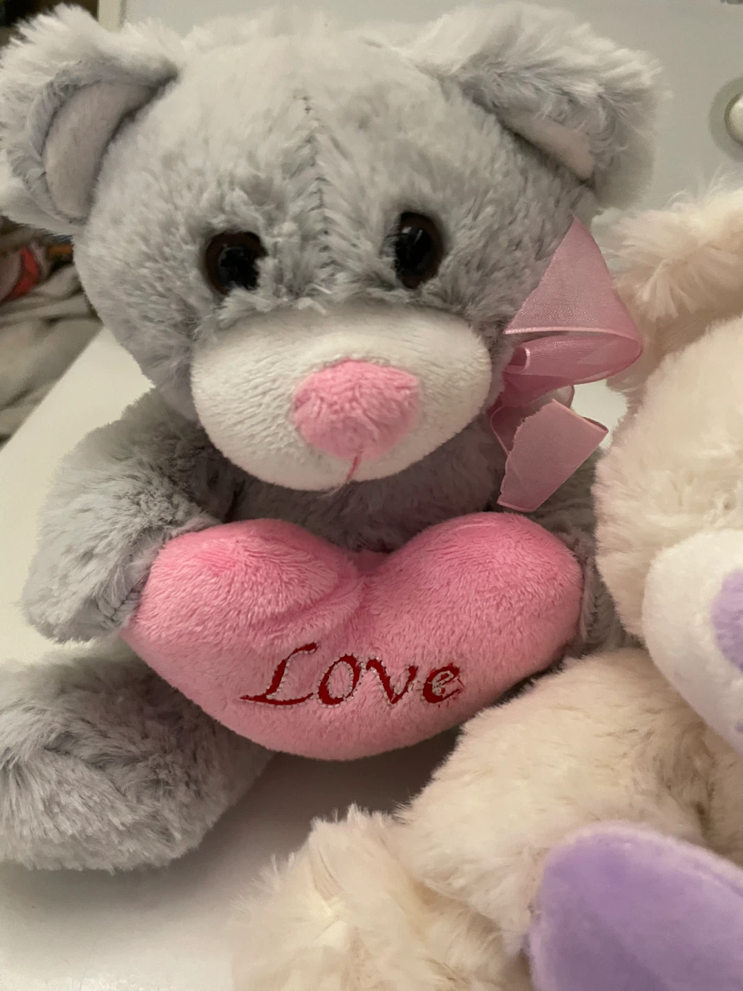 CUTEST PLUSH HEART MESSAGE BEARS - photo 2