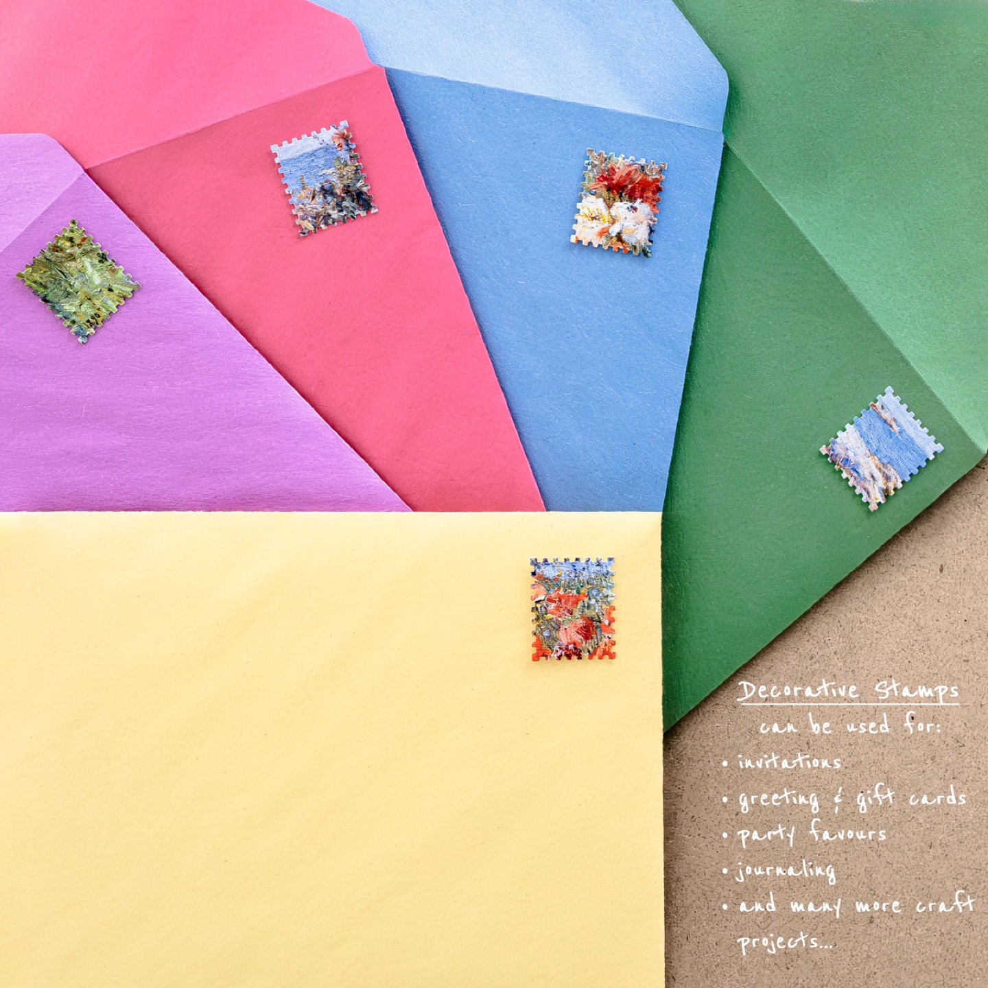 Vintage Painting Postage Stamp Art Set - photo 4