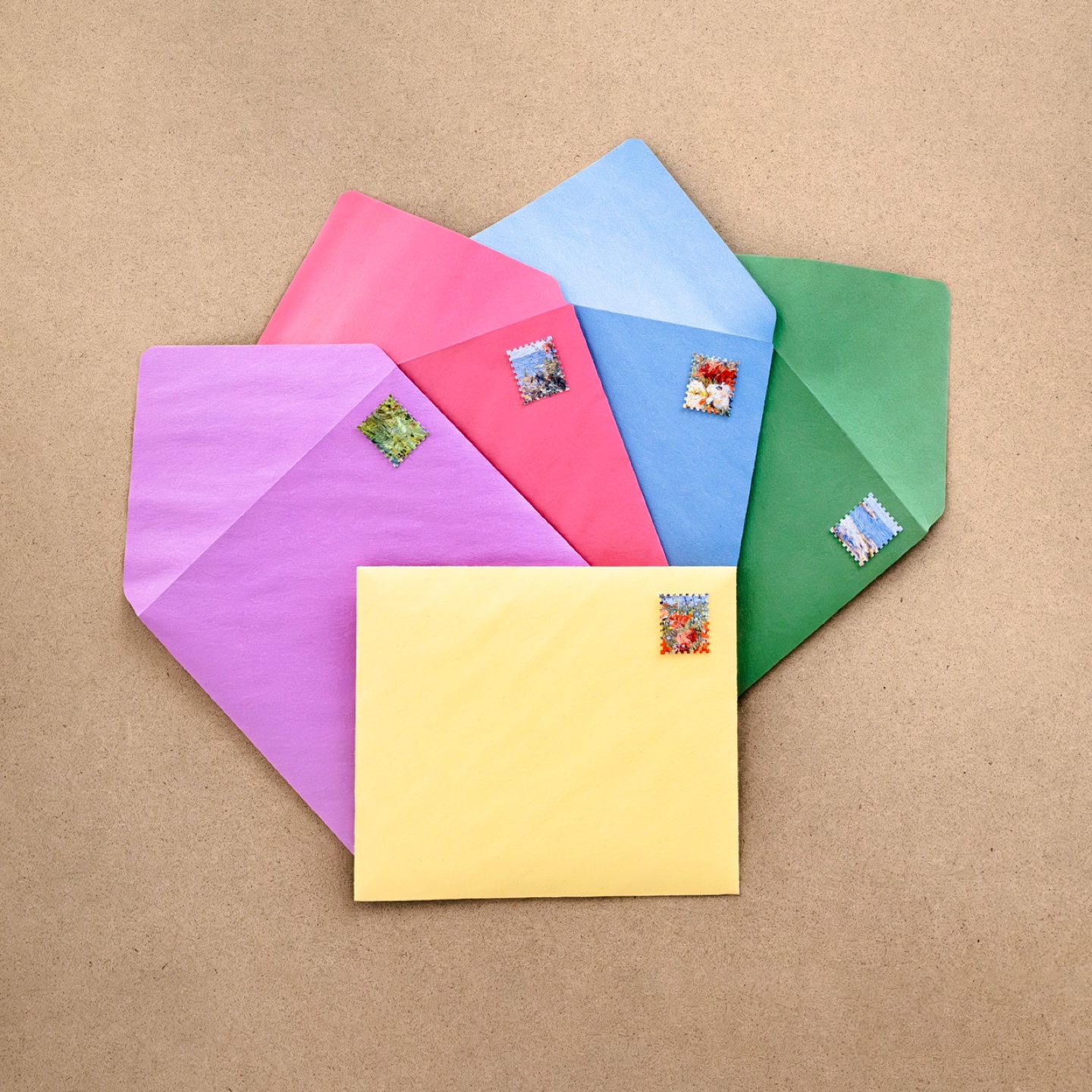 Vintage Painting Postage Stamp Art Set - photo 3