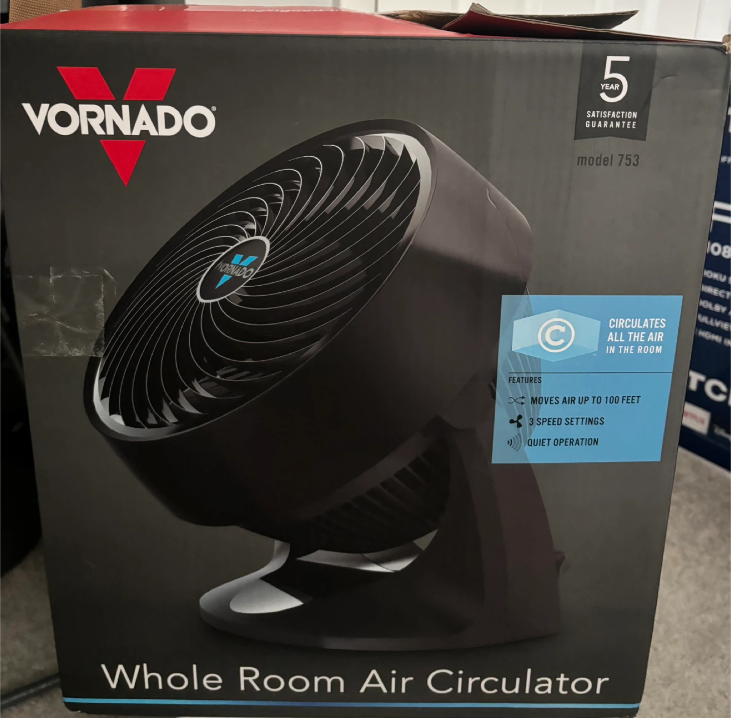 Vornado Whole Room Air Circulator Fan Model 753