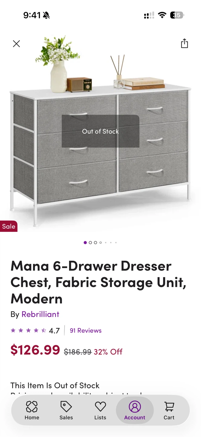 Rebrilliant Mana 6-Drawer Dresser Chest - photo 4