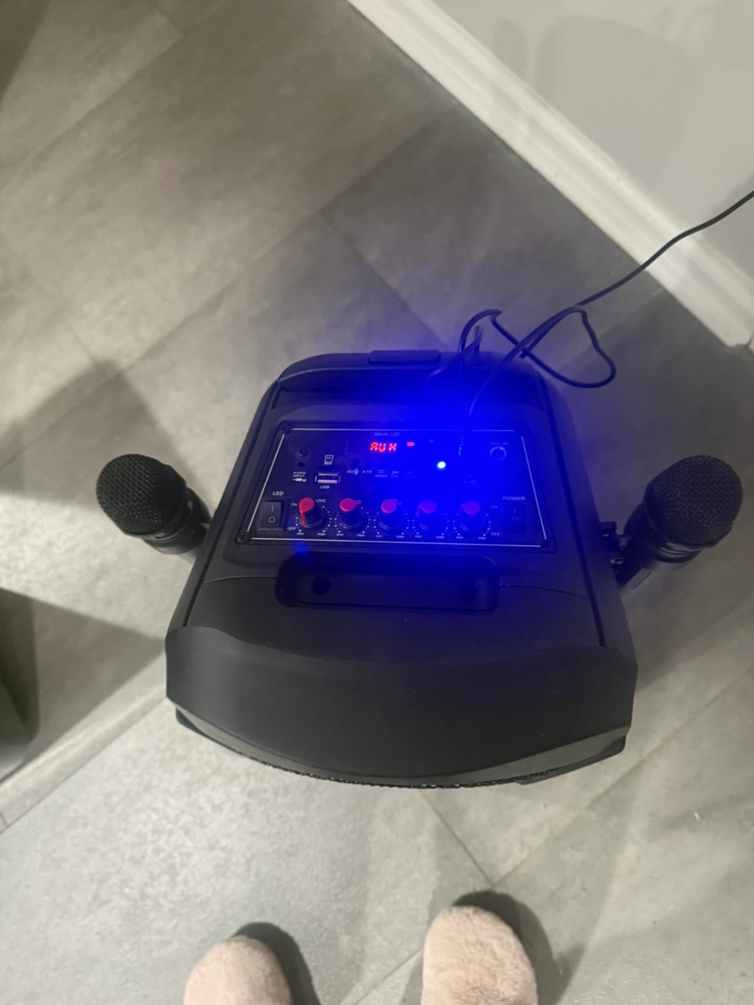 Karaoke Machine with Microphones - photo 2