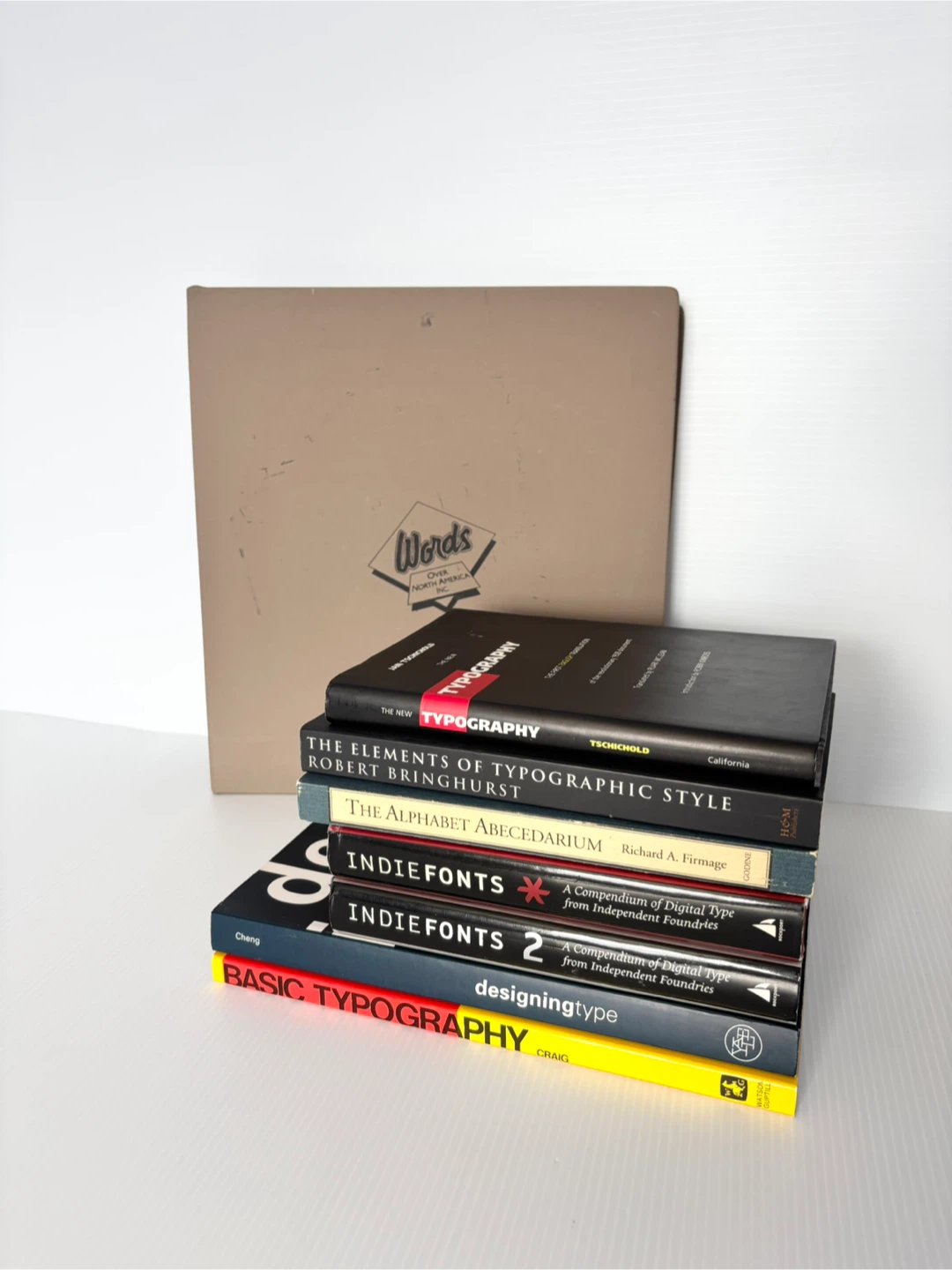 typography design books typesetting binder font specimen sheets