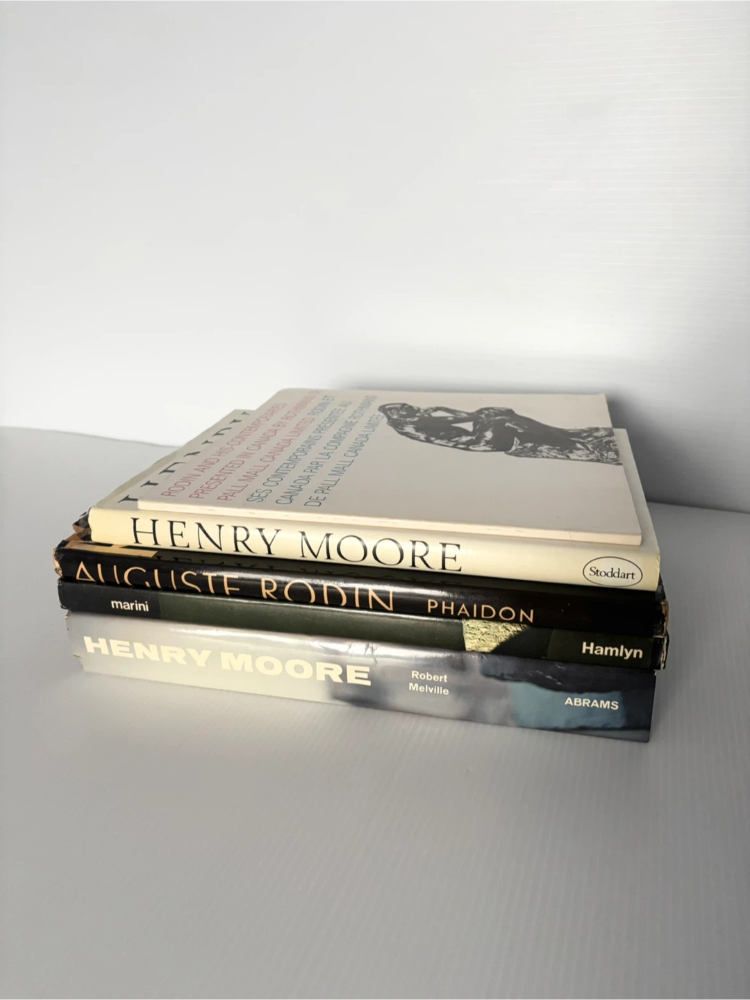 Vintage art sculpture books