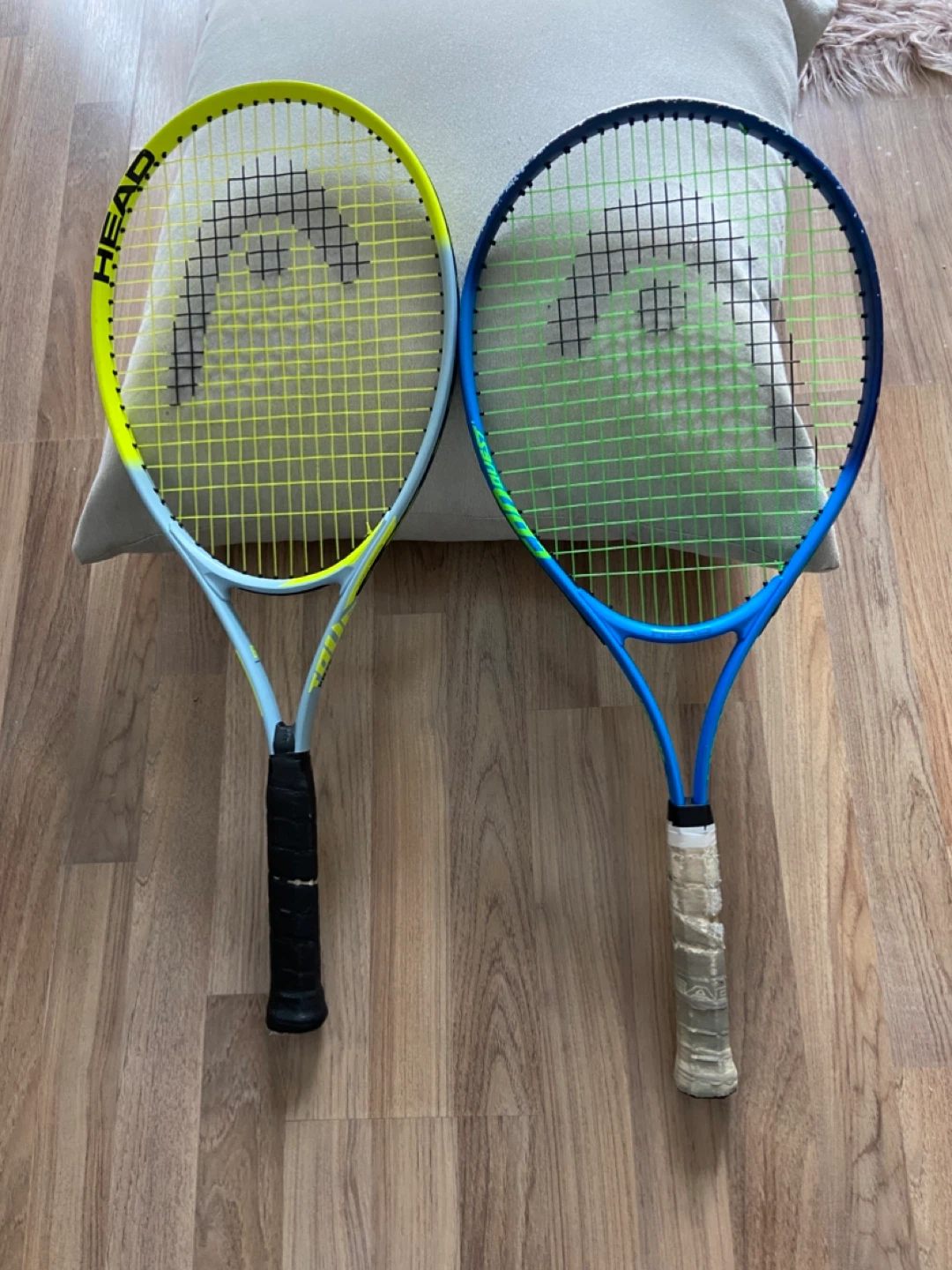 2 HEAD Tennis Rackets - Yellow/Blue