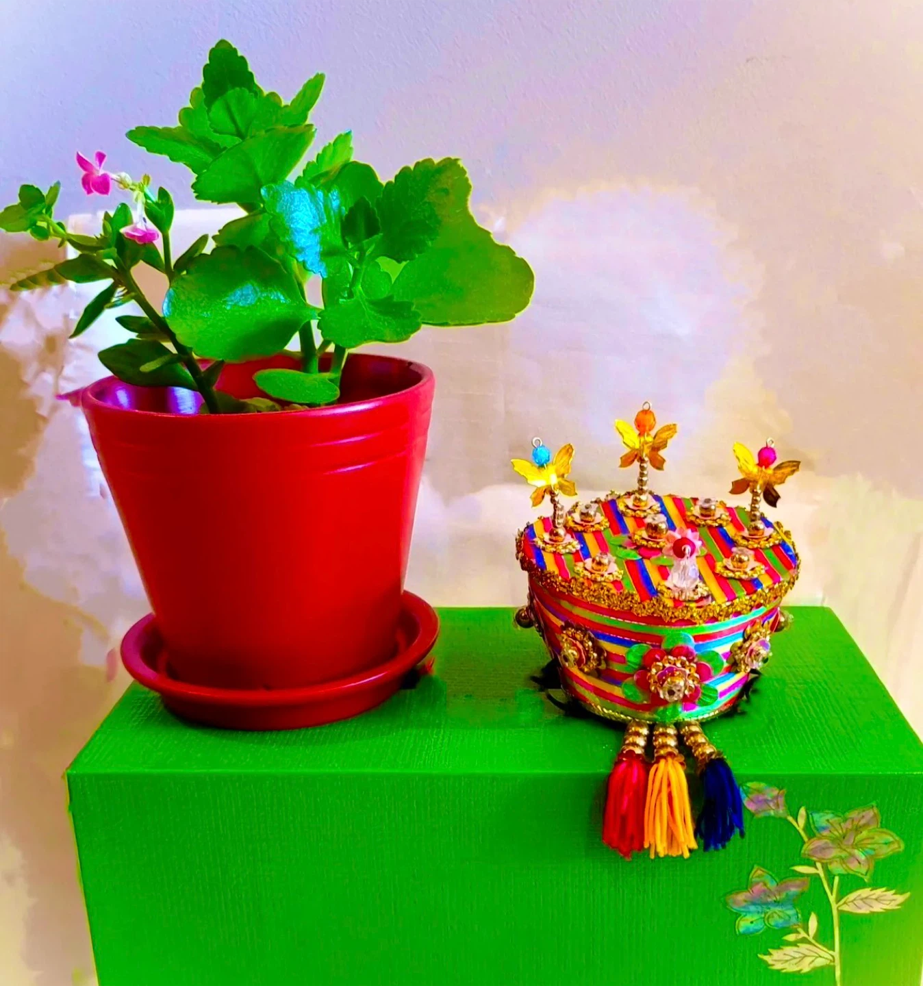 색동 족두리 / Korean Traditional Decorative Hair Accessories - photo 2