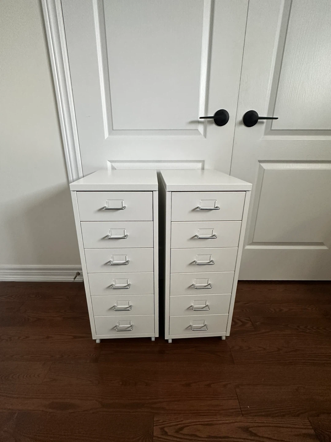 IKEA HELMER 6-Drawer Unit on Casters - White